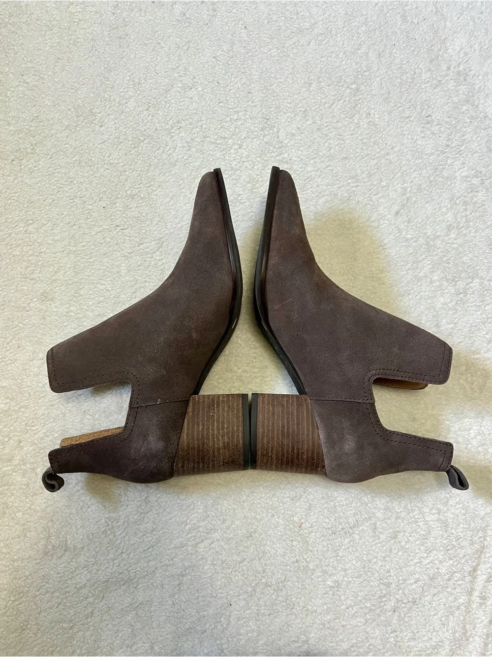 Lucky Brand Jabilo Leather Suede Booties - Size 7.5